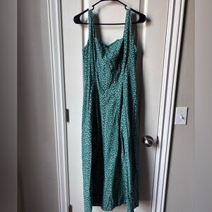 Abercrombie & Fitch Green Floral Maxi Dress